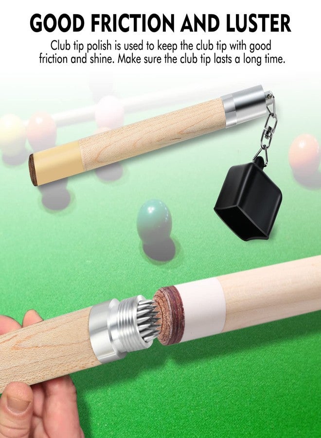 Teekerwan 2 in 1 Portable Pick Pocket Chalk Cover Tip Pricker Prep Tool, Billiard Cue Snooker Accessory,Billiard Pool Stick Chalk Holder(3 Models availaba) (Maple) - Image 3