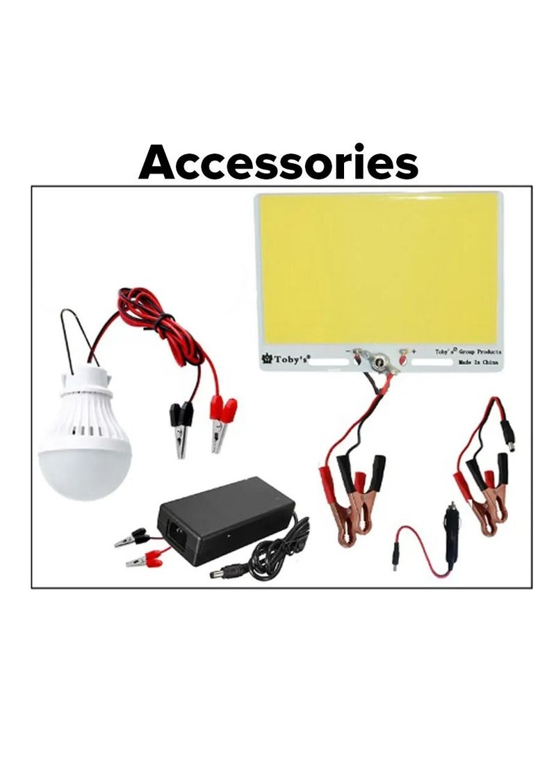 Toby's بطارية قابلة لإعادة الشحن بقوة 24 أمبير مع عاكس، سعة 24000 مللي أمبير، الأفضل للتخييم - Image 4