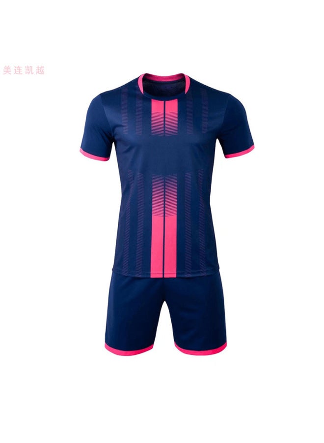 111 Navy Blue Suit Short Sleeve Football Jersey - Image 1