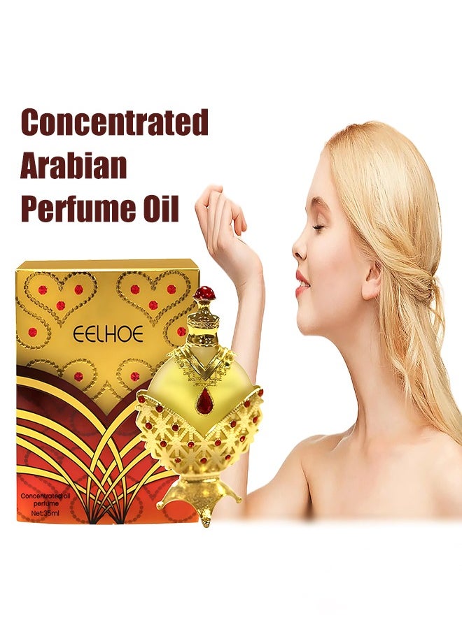 EELHOE Concentrated Oil Perfume, Long Lasting Retro Gold Perfume Essential Oil Perfume Gift For Women, Fragrance Lingers On Your Skin, Leaving a Lasting Impression, Perfect For Any Occasion  - Image 1