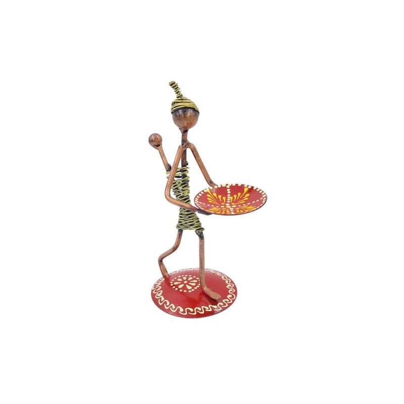 NATRIEL Handcrafted Decorative Figurine TLight Candle Holder for Home Decor Artistic Accent Piece for Living Room Office and Gifts Lady with Baby - Image 3