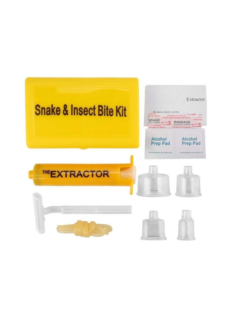 SYOSI - Snake Bite Kit, Bites Relief Tool, Venom Extractor Suction Pump, Bee Sting Kit, Emergency First Aid Supplies, Bite and Sting First Aid for Hiking, Backpacking Camping, Temporary Relief from Itch - Image 1