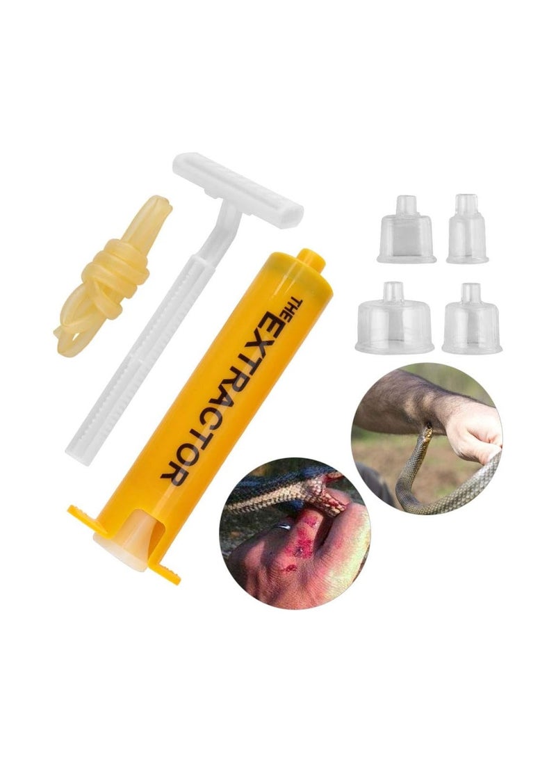 SYOSI - Snake Bite Kit, Bites Relief Tool, Venom Extractor Suction Pump, Bee Sting Kit, Emergency First Aid Supplies, Bite and Sting First Aid for Hiking, Backpacking Camping, Temporary Relief from Itch - Image 1