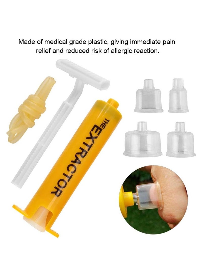 SYOSI - Snake Bite Kit, Bites Relief Tool, Venom Extractor Suction Pump, Bee Sting Kit, Emergency First Aid Supplies, Bite and Sting First Aid for Hiking, Backpacking Camping, Temporary Relief from Itch - Image 1