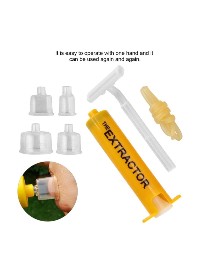SYOSI - Snake Bite Kit, Bites Relief Tool, Venom Extractor Suction Pump, Bee Sting Kit, Emergency First Aid Supplies, Bite and Sting First Aid for Hiking, Backpacking Camping, Temporary Relief from Itch - Image 1