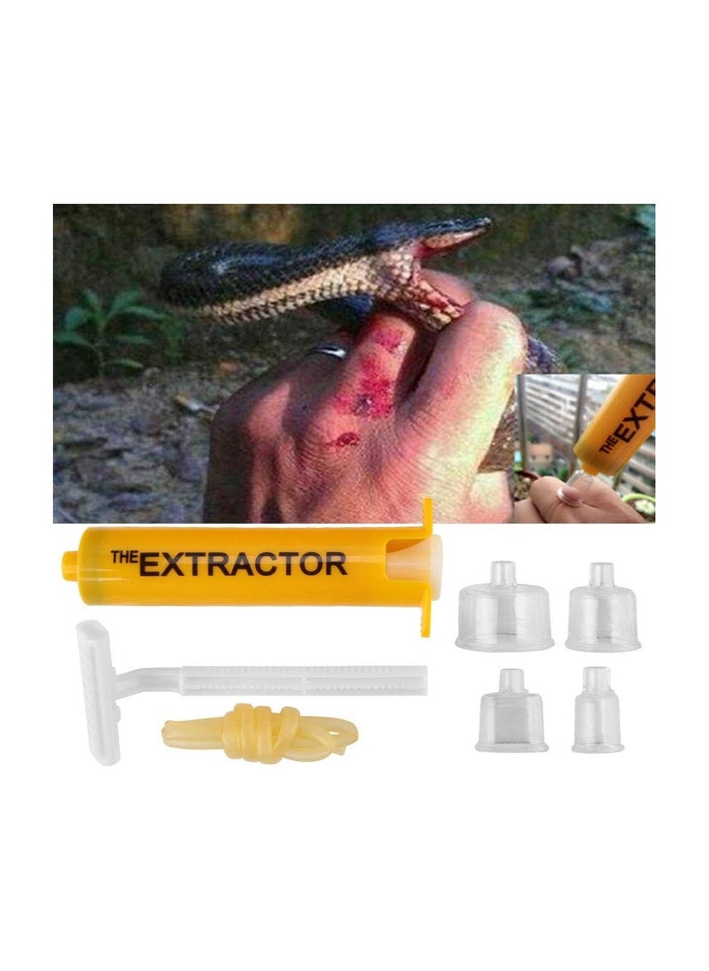 SYOSI - Snake Bite Kit, Bites Relief Tool, Venom Extractor Suction Pump, Bee Sting Kit, Emergency First Aid Supplies, Bite and Sting First Aid for Hiking, Backpacking Camping, Temporary Relief from Itch - Image 1