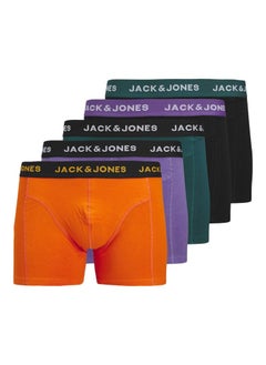 JACK & JONES Jacben 5 Pack Logo Band Trunks  - Image 1