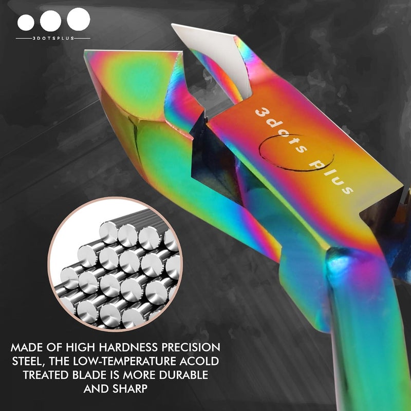 3 DOTS PLUS Professional Cuticle Cutter & Pusher Trimmer Manicure & Pedicure Tools with Double Spring– Perfect Nail Care Tool for Home/Spa/Saloon - Image 5