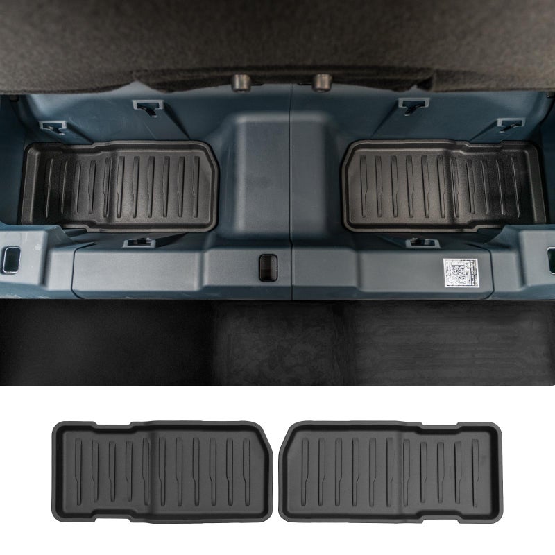 Maxzina Under Seat Storage Mat Compatible with 2022 2023 2024 2025 Ford Maverick Gasoline Under Seat Organizer Liner Second Row Underseat Storage Mat for Maverick Gasoline All Weather