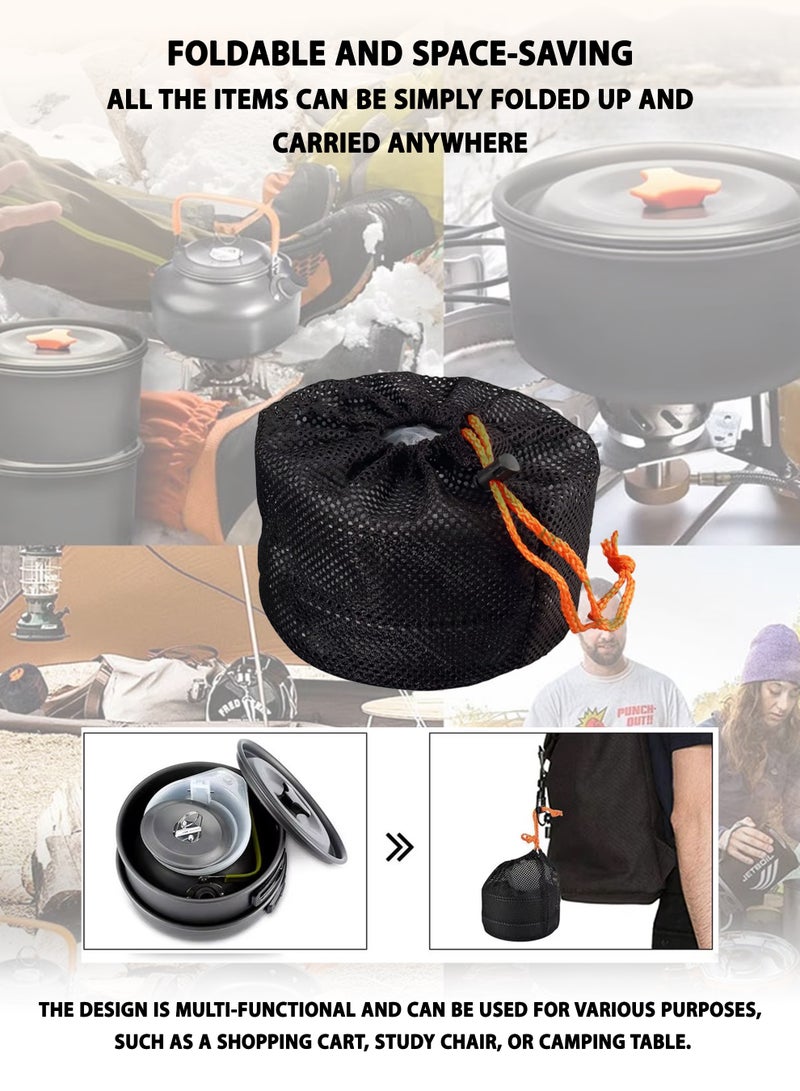 DBLEW Outdoor Camping Cookware Set – Lightweight 2-Piece Non-Stick Cooking Pot and Pan for Camping, Hiking & Backpacking - Image 5