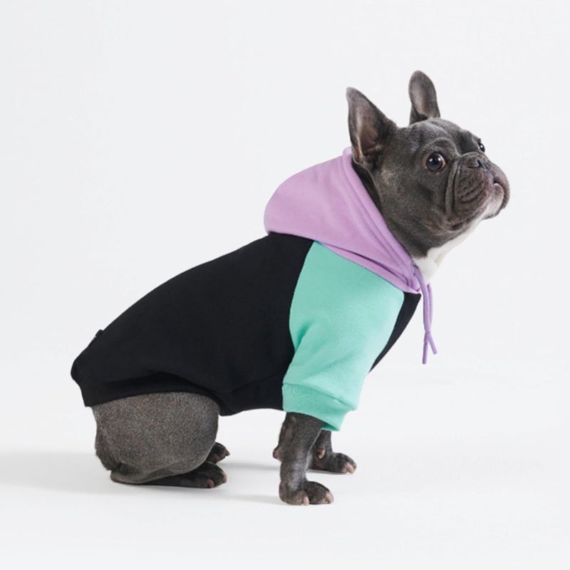 Spark Paws Dog Hoodie – Premium Dog Sweater for Small, Medium, and Large Dogs | Warm Outfits for French Bulldogs, Pitbull, Puppy, Winter Jacket Alternative - Cyber Punk - XL - Image 1