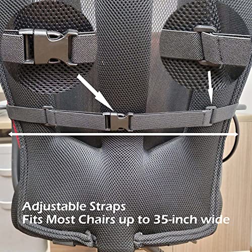 POPIPEN Inflatable Lumbar Support Pillow for Office Chair and Car Seat, Back Support Cushion with Air Pump for Reducing Lower Back Pain - Image 5
