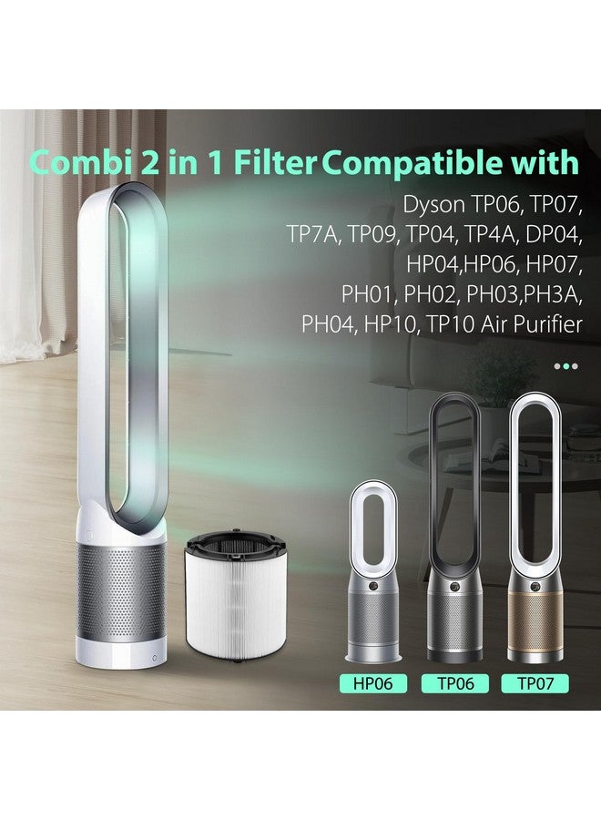 FFsign 360°Combi 2 in 1 HEPA and Carbon Replacement Filter Compatible with Dyson TP06 HP06 PH02 PH01 PH03 PH04 HP09 TP09 HP07 TP07 TP10 HP10, H13 Grade True HEPA Replacement Filter, 1 Pack - Image 2