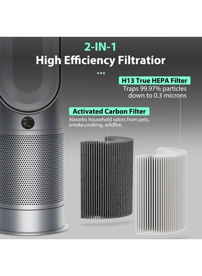 FFsign 360°Combi 2 in 1 HEPA and Carbon Replacement Filter Compatible with Dyson TP06 HP06 PH02 PH01 PH03 PH04 HP09 TP09 HP07 TP07 TP10 HP10, H13 Grade True HEPA Replacement Filter, 1 Pack - Image 3