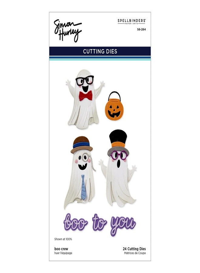 Boo Crew Etched Dies from The Spooktacular Collection by Simon Hurley