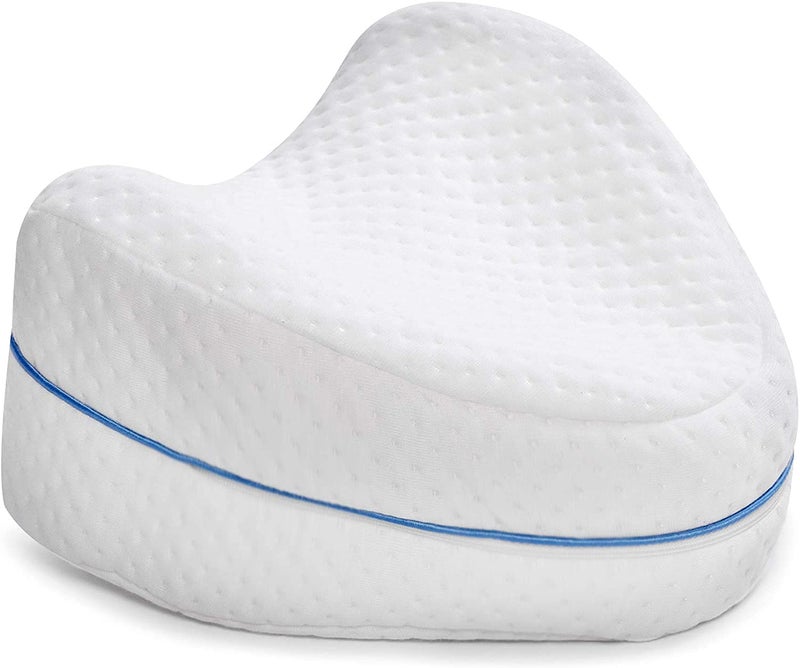 Grofilo Knee Pillow Sleeping Memory Foam Pillow Cushion Cotton Leg Pillow for Sleeping Pack of 1