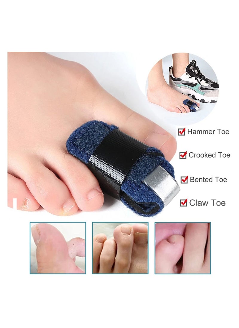 Excefore 1 Pair Toe Splint Toe Corrector Brace, Toe Straightener for Hammer Toe, Crooked Toe, Mallet Toe, Bent Toe, Claw Toe, Toe Wrap to Align and Support Broken Toe, Fits Women and Men(One Size)  - Image 4