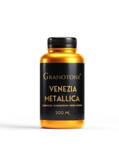 Granotone GRANOTONE Acrylic Venezia Metallic Colour I 200 ML | Extra Sheen | Non Fading | Indoor/Outdoor | Non Toxic | Multi-Surface | Pro Artist, Hobby Painters & Kid | Made in India (GOLDEN YELLOW)  - Image 1
