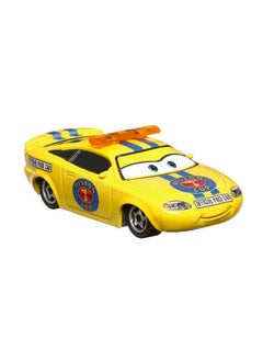 Disney Cars Disney Pixar Cars Charlie Checker 1:55 Scale Metal Car Piston Cup Pace Car  - Image 2