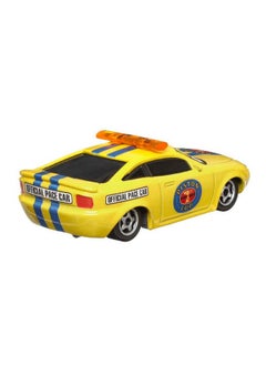 Disney Cars Disney Pixar Cars Charlie Checker 1:55 Scale Metal Car Piston Cup Pace Car  - Image 3
