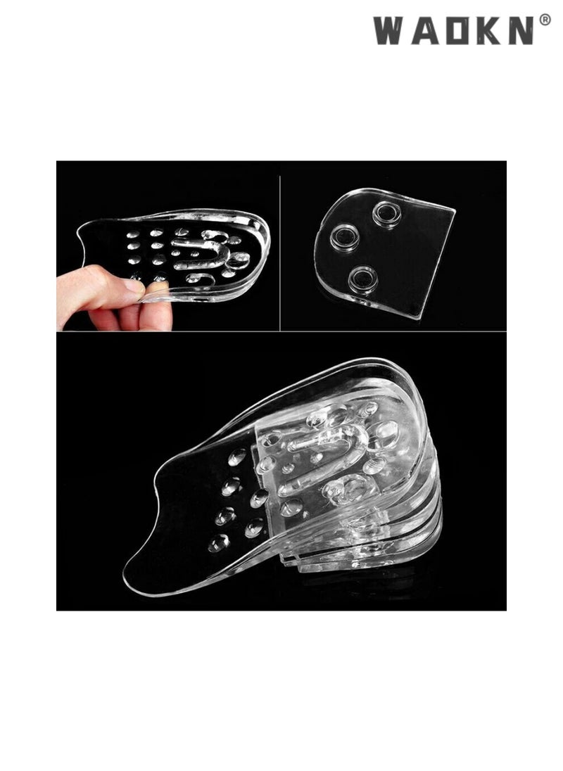 WAOKN Adjustable 5-Layer Height Increase Insoles,Transparent Internal Height Increase Insole Height Increase Pad for Men and Women, Gel Heel Lift Inserts for Leg Length Discrepancy  - Image 2