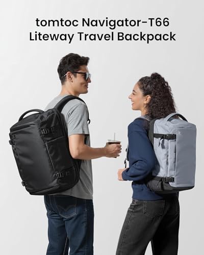 tomtoc Travel Backpack 40L TSA Friendly Flight Approved Carryon Luggage Hand Waterresistant Lightweight Business Rucksack Durable Large Weekender Bag Daypack Fits 173 Inch Laptop - Image 3