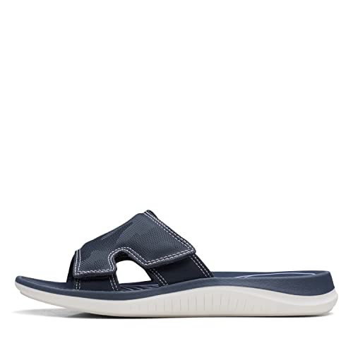 clarks صندل كلاركس للنساء جلايد باي، صناعي أزرق، 7 - Image 3
