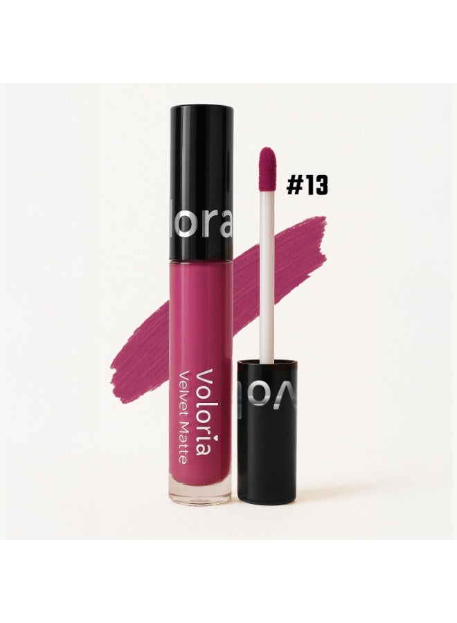 Voloria Velvet Matte Liquid Lipstick #13 – Long-lasting, Soft Matte Finish - Image 1
