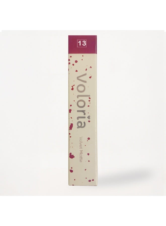 Voloria Velvet Matte Liquid Lipstick #13 – Long-lasting, Soft Matte Finish - Image 3