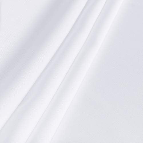 sancua Rectangle Tablecloth - 60 x 102 Inch - Stain and Wrinkle Resistant Washable Polyester Table Cloth, Decorative Fabric Table Cover for Dining Tables, Buffet Parties and Camping, White - Image 5