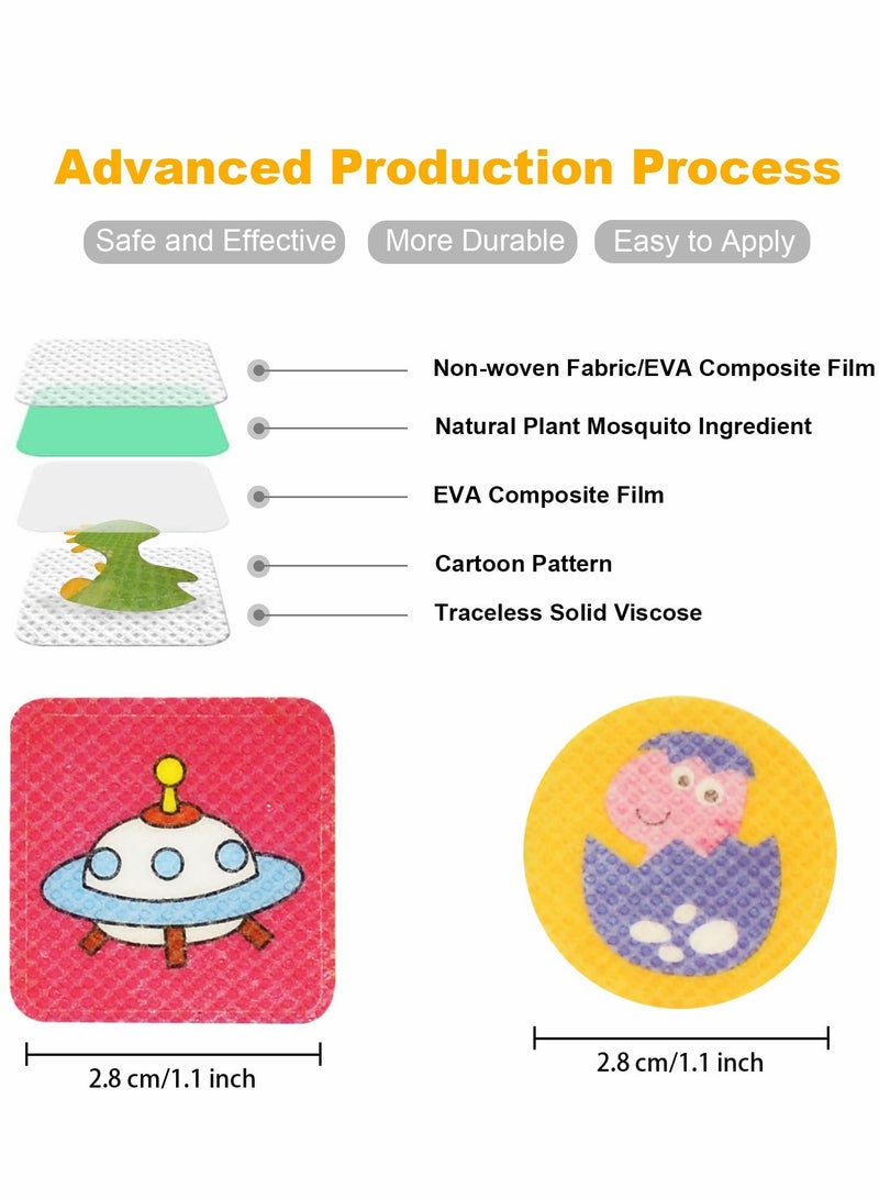 KASTWAVE Mosquito Repellent Stickers, 72 Counts Mosquito Patches Stickers for Kids Adult, Natural Insect Repellent Sticker for Kids Adults Indoor Outdoor Hiking Camping Offer 24 Hours Protection - Image 2