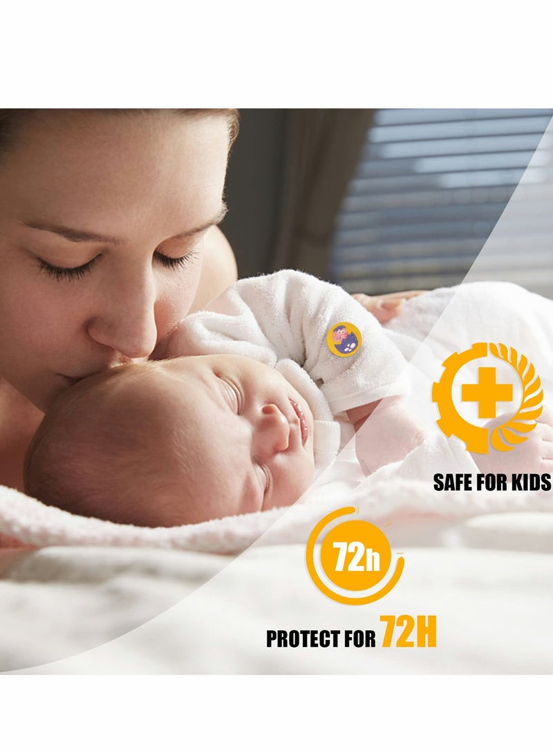 KASTWAVE Mosquito Repellent Stickers, 72 Counts Mosquito Patches Stickers for Kids Adult, Natural Insect Repellent Sticker for Kids Adults Indoor Outdoor Hiking Camping Offer 24 Hours Protection - Image 4