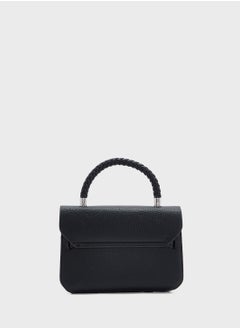 ELLA Braided Handle Satchel Bag  - Image 2
