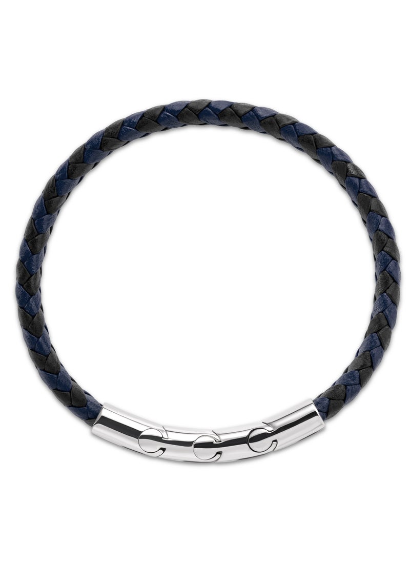 Guy Laroche - Adam Black And Blue Braided Bracelet - Image 1