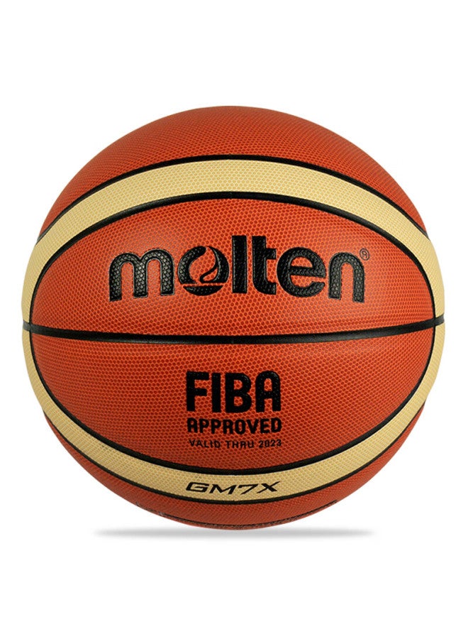مولتين Molten Basketball الحجم 7 Gm7x، معتمد من الاتحاد الدولي لكرة السلة Fiba Bgm7x، كرة سلة للتدريب والمنافسات في الداخل والخارج - Image 5