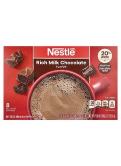 Nestle Nestle Hot Cocoa Mix, Rich Milk Chocolate, 8 Envelopes, 0.85 oz (24.2 g) Each  - Image 1