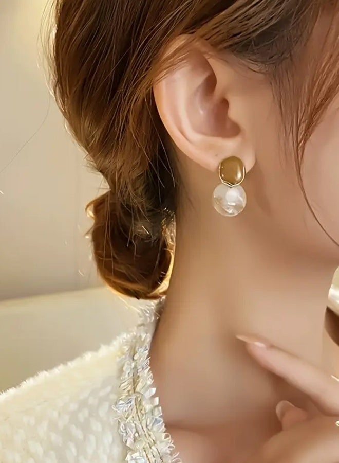 جاهز لشاي زوج من أقراط على شكل دمعة أنيقة مستوحاة من الطراز القديم للنساء - سبيكة الزنك، إكسسوار موضة متعدد الاستخدامات للارتداء اليومي وتقديم الهدايا، مجوهرات عيد الحب، للارتداء في جميع المواسم، أقراط هدايا | أقراط عتيقة | أقراط سبيكة الزنك