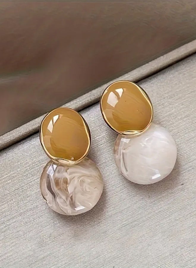 جاهز لشاي زوج من أقراط على شكل دمعة أنيقة مستوحاة من الطراز القديم للنساء - سبيكة الزنك، إكسسوار موضة متعدد الاستخدامات للارتداء اليومي وتقديم الهدايا، مجوهرات عيد الحب، للارتداء في جميع المواسم، أقراط هدايا | أقراط عتيقة | أقراط سبيكة الزنك