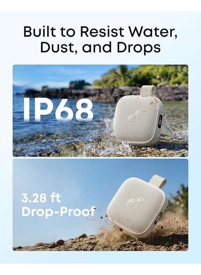 Soundcore Boom Go 3i Portable Bluetooth Speaker by Anker, 24H Playtime, 15W Punchy Sound, Emergency Power Bank, Powerful BassUp 2.0, Bluetooth 6.0, IP68 Waterproof for Hiking/Cycling/Camping (White) - Image 5