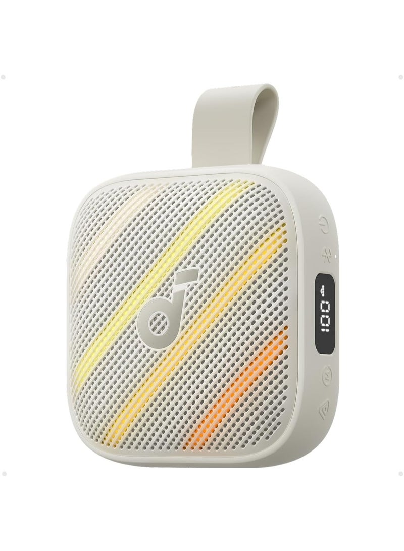 Soundcore Boom Go 3i Portable Bluetooth Speaker by Anker, 24H Playtime, 15W Punchy Sound, Emergency Power Bank, Powerful BassUp 2.0, Bluetooth 6.0, IP68 Waterproof for Hiking/Cycling/Camping (White) - Image 1