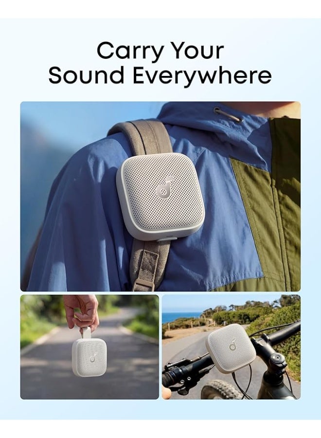 Soundcore Boom Go 3i Portable Bluetooth Speaker by Anker, 24H Playtime, 15W Punchy Sound, Emergency Power Bank, Powerful BassUp 2.0, Bluetooth 6.0, IP68 Waterproof for Hiking/Cycling/Camping (White) - Image 4
