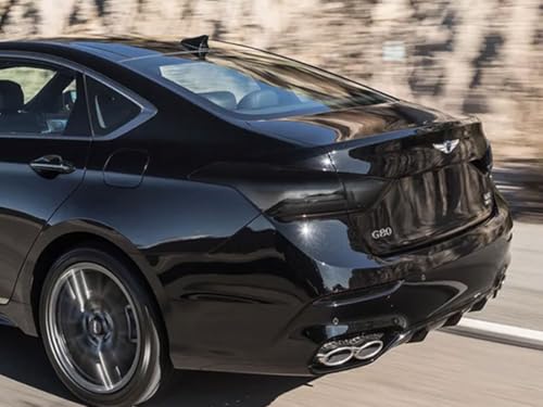 Rvinyl Tail Light Tint Covers Compatible with Genesis G80 2017-2020 - Blackout Smoke - Image 1