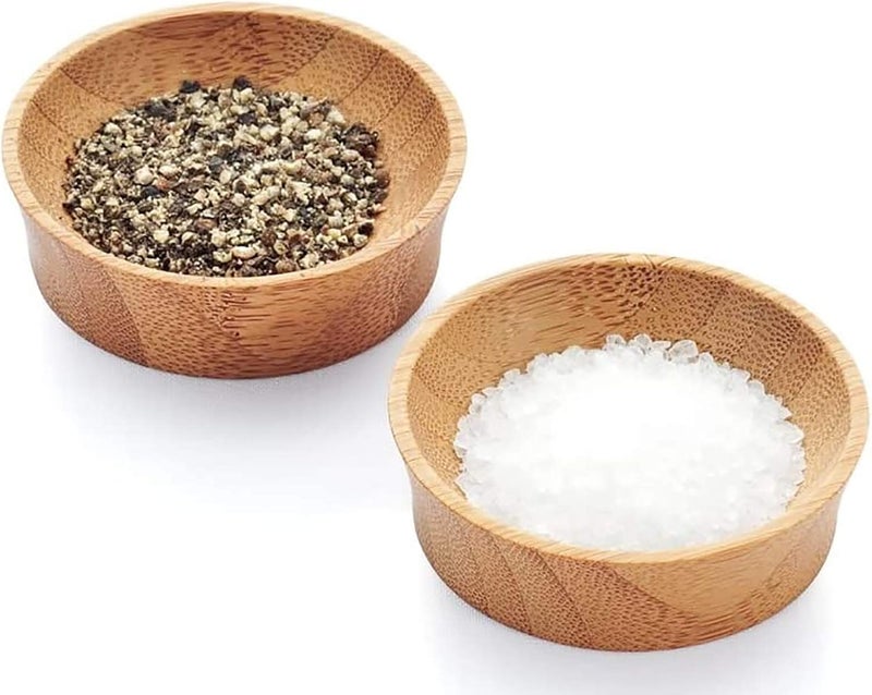 Bambu Pack of 4  Small Reusable Bamboo Condiment Cups Natural Wood and FoodSafe Finish Eco Friendly Dish Alternative Compostable Cups - Image 3