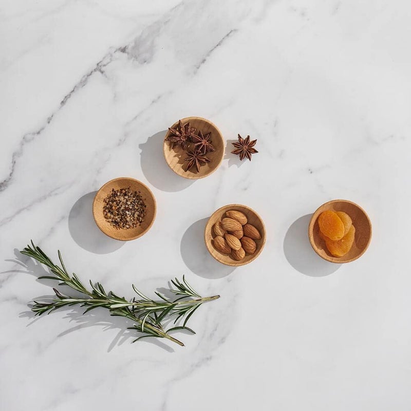 Bambu Pack of 4  Small Reusable Bamboo Condiment Cups Natural Wood and FoodSafe Finish Eco Friendly Dish Alternative Compostable Cups - Image 4