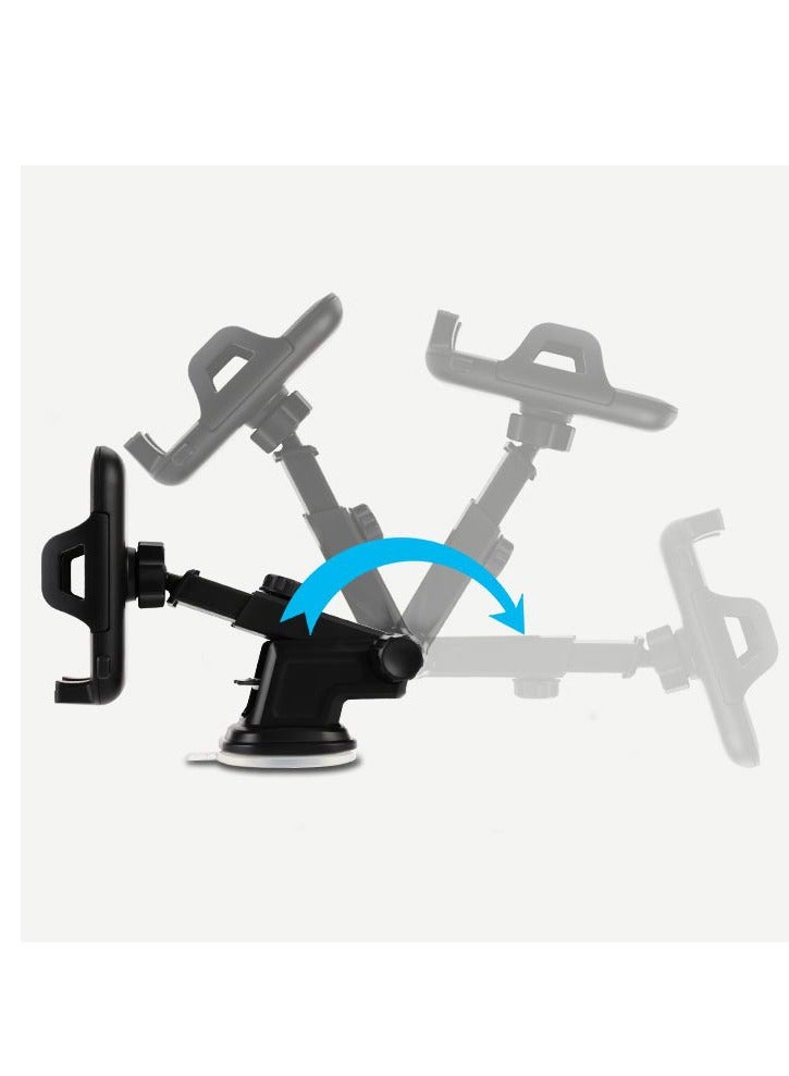 Yesido C23 Universal Car Phone Holder Stand Dashboard Windshield GPS Car Mount Bracket Sucker Mobile Phone Holder Under For 6.4 inch devices - Image 3