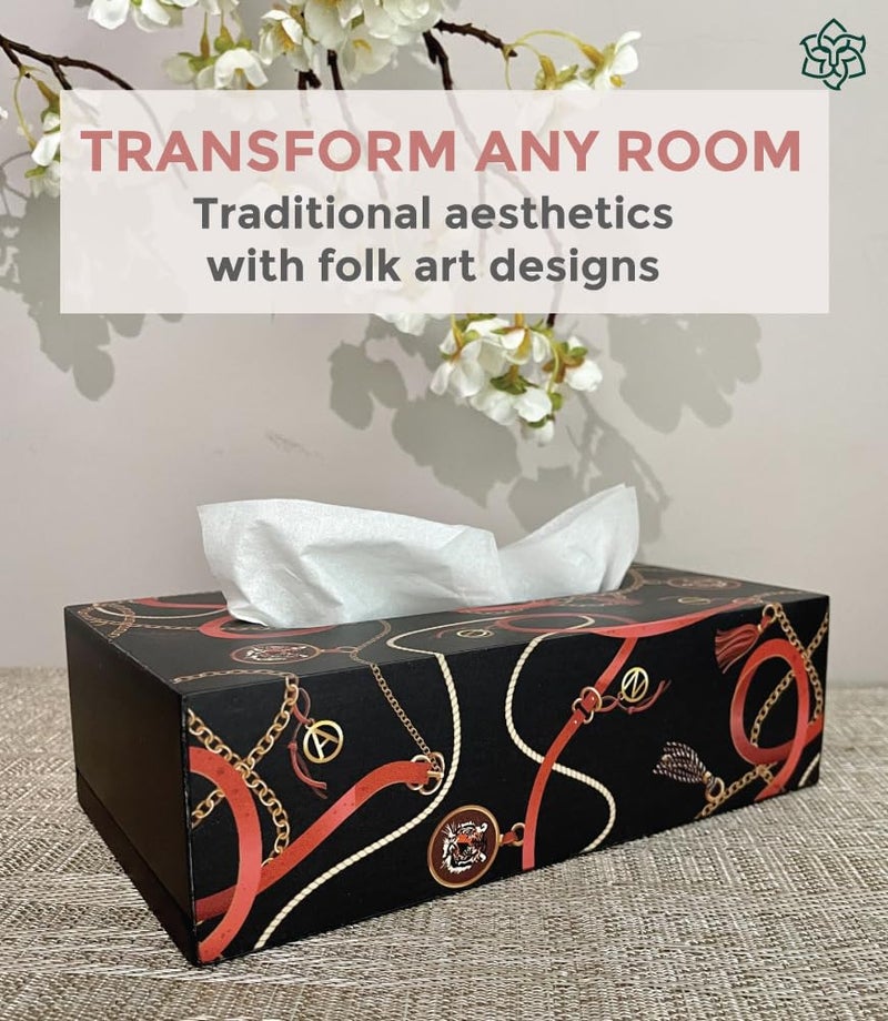 MaatirDesigns Maatir Premium Wooden MDF Tiger Tissue Box Cover Tissue Box Holder for Car Home | Tissue Box | Paper Napkin Holder | Tissue Dispenser Organizer for Car, Home, Dinning Table | Eco-Friendly | Refillable - Image 4