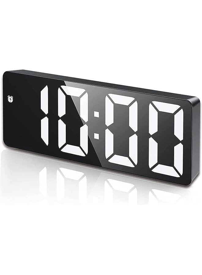 IAF LED Digital Alarm Clock: Electric Nightlight Clock with 3 Adjustable Brightness, Voice Control Desk Clock with Date/Month/Temperature Displayed, Clock with USB/Battery Powered for Home Bedroom - Image 1