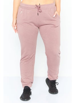 KANGOL Women Sportswear Fit Embroidered Outdoor Sweatpants, Old Rose  - Image 1