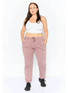 KANGOL Women Sportswear Fit Embroidered Outdoor Sweatpants, Old Rose  - Image 4