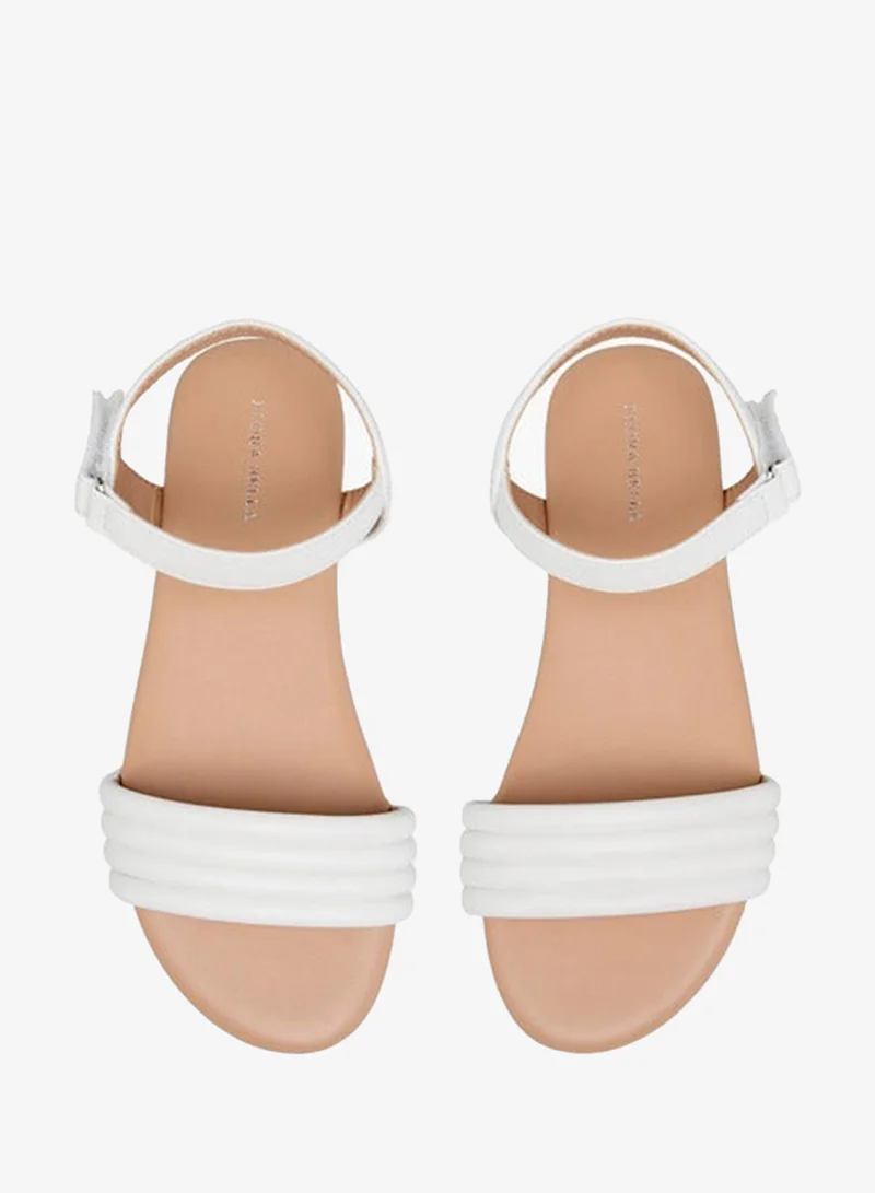 Flora Bella By Shoexpress Flora Bella Strap Detail Sandals With Hook And Loop Closure